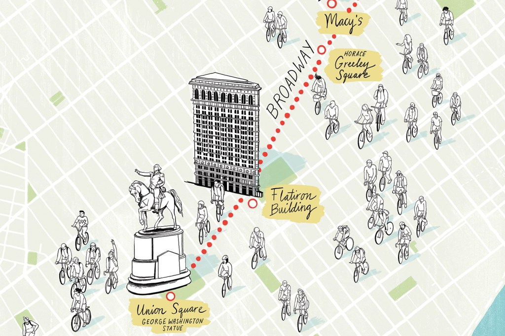 A’18 bike tour led by NYC DOT