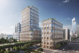 Heatherwick's High Line condo towers, with windows that bulge like a bug's eyes