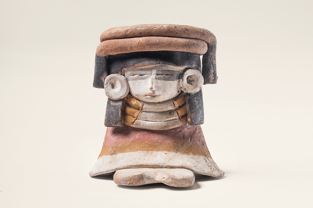 "Figurine," Teotihuacan, Mexico, ceramic and pigments