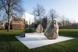 Lee Ufan, Relatum"Stage" (2018) Installation view, Serpentine Gallery, London