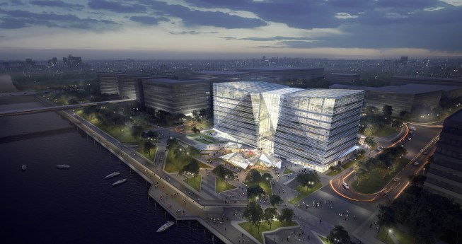 Zhongrui Headquarter Office (night view)