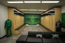 UNT Women’s Basketball locker room
