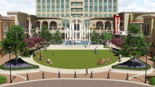 Outside the Lines to design and construct first retail show fountain at Renaissance at Colony Park located at 1000 Highland Colony Parkway in Ridgeland, Mississippi.
