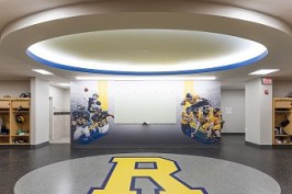 Rochester Football locker room