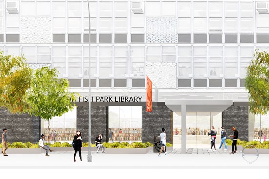R+L is restoring the previously blocked window openings to maximize light and views into the library reading areas.