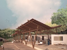 External Views of the House on the Lake Pavna, close to Mumbai