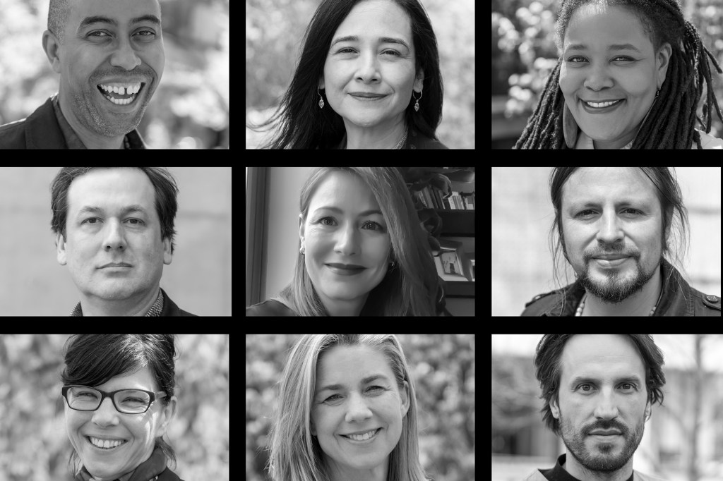 Top from left: Stephen Burks, Maria Cabildo, Jeana Dunlap. Middle from left: Washington Fajardo, Bryna Lipper, Michael Smith Masis. Bottom from left:  Andrea Reimer, Katie Swenson, Michiel Van Iersel.