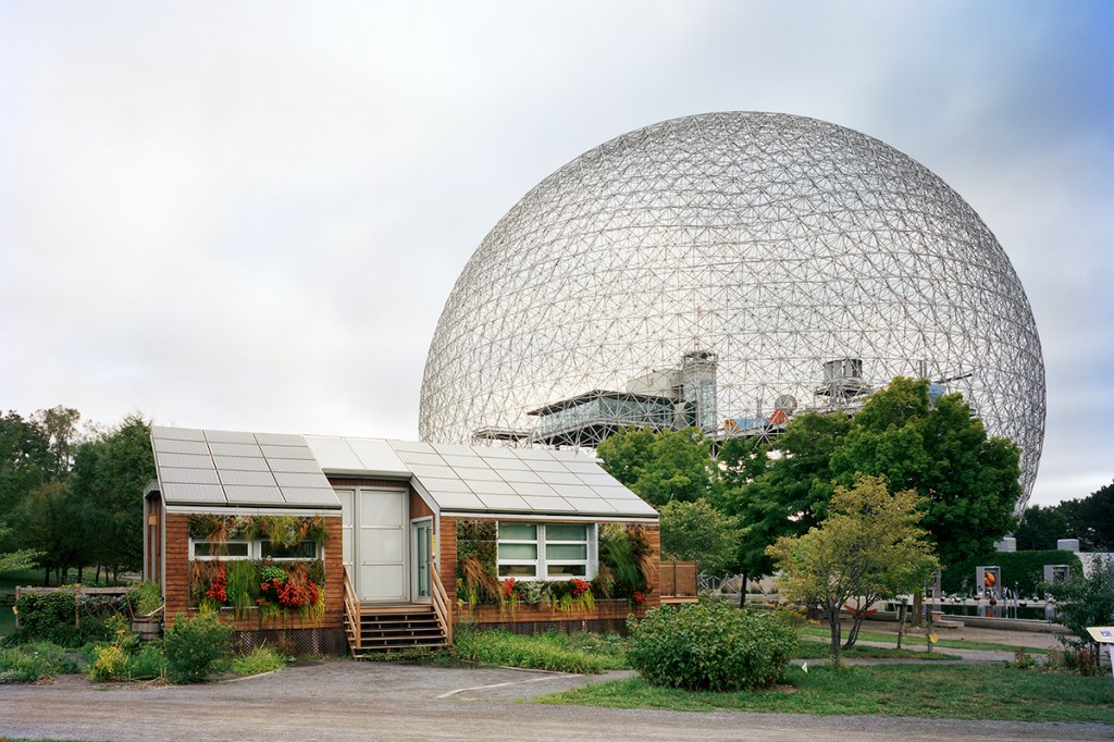 Montreal 1967 World's Fair, "Man and His World," Buckminster Fuller's Geodesic Dome With Solar Experimental House