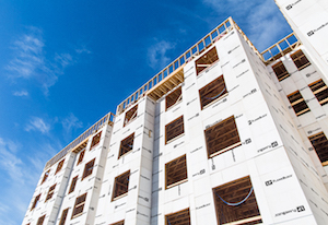 An engineered wood product like LP FlameBlock Fire-Rated OSB Sheathing is well-suited to off-site manufacturing because it’s strong, straight and dimensionally stable.