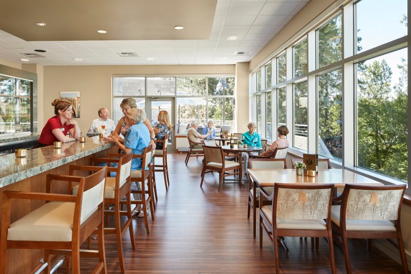The Summit, at Rockwood's South Campus, in Spokane, Wash., designed by Perkins Eastman