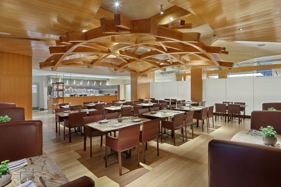 Stir, the new full-service dining facility at the Philadelphia Museum of Art. Designed my Gehry Partners.