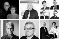 Clockwise from top left: Sheila O’Donnell and John Tuomey; Steven Holl; Liz Diller, Ricardo Scofidio, Benjamin Gilmartin, Charles Renfro; Ben van Berkel and Caroline Bos; Daniel Libeskind; John Ronan