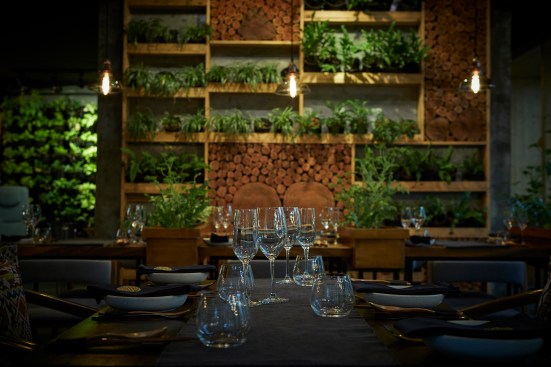 Main Dining area Herb Wall