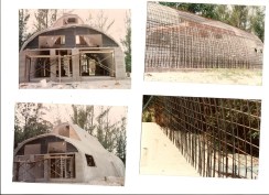 Monolithic indestructible concrete bunker home
