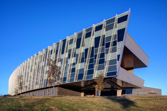 Designed by VLK Architects, the Dan Dipert Career + Technical Center (CTC) serves approximately 2,400 students from across the Arlington Independent School District (AISD) in Texas.