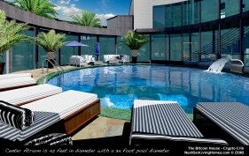 Interior pool and lounge area