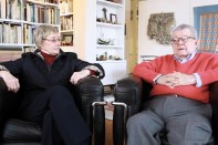 Margaret McCurry and Stanley Tigerman, in 2014