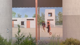 View towards courtyard