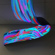`Pulse´, permanent installation by Daniel Canogar at Zachry Engineering Education Complex
A&M University, Texas