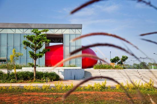 Layered within the landscape 