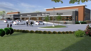 Creekside retail North view