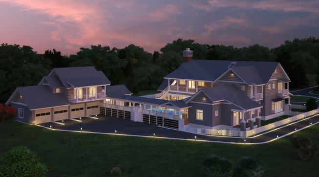 Two story home design in Florida