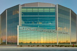 Designed by JLG Architects, Mountrail-Williams Electric Cooperative's new headquarters features Tubelite's curtainwall, storefront, entrances and interior framing.