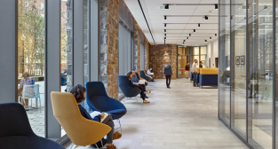 Pedro Arrupe Residence Hall at Georgetown University, interior ground floor space