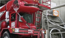 The CarbonCure Technology injects recycled CO2 into the concrete mix to improve the manufacturing process and reduce the concrete's carbon footprint.