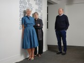 Giovanna Borasi, Phyllis Lambert, and Mirko Zardini (pictured left to right)