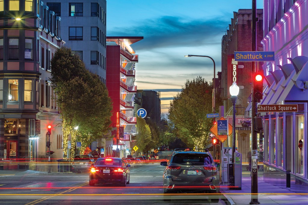 The Center Street parking garage sits at the center of a bustling arts district in Berkeley, Calif.