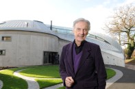 Charles Jencks at a Maggie's Center in Swansea, Wales