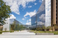 New west entrance, with landscaped plaza