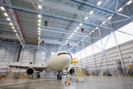 HAECO America's new hangar at PTI features energy-efficient, translucent, daylight system by EXTECH