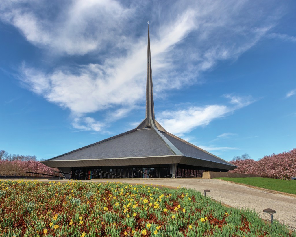North Christian Church by Eero Saarinen in Columbus, Ind.