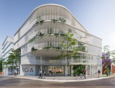 In a collaboration with Guatemala City–based practice ShoArq, Taller Ken proposes rehabbing the exterior of a 1970s structure that houses the Instituto Guatemalteco Americano.