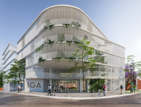 In a collaboration with Guatemala City–based practice ShoArq, Taller Ken proposes rehabbing the exterior of a 1970s structure that houses the Instituto Guatemalteco Americano.  