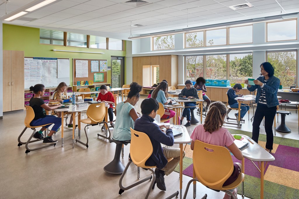 Dr. Martin Luther King Jr. School, in Cambridge, Mass., designed by Perkins Eastman