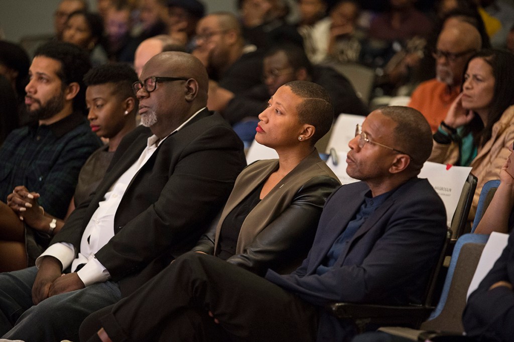 NOMA National president Kimberly Dowdell, center