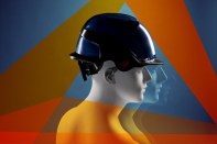 The Captain hard had concept fits close to the head, with an extended brim in the front and the back.