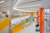 Shirley Ryan AbilityLab in Chicago, designed by HDR|Gensler, in association with Clive Wilkinson Architects