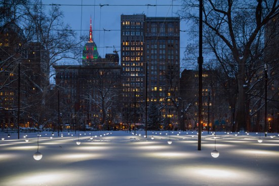 View north, Whiteout, January 2018