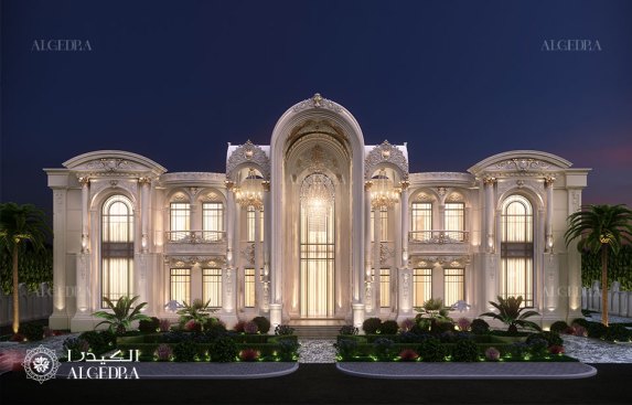 Luxurious palace exterior