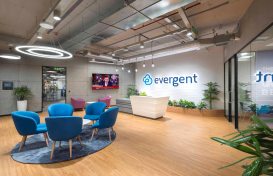 Evergent's Reception and Waiting area
