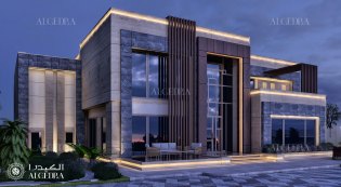 Modern villa elevation design