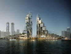 Lifang Vision Commercial Night view rendering