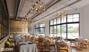 Interior Dinning center, restuarant Renderings