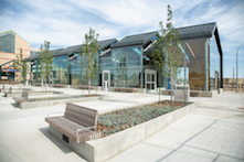 Belvedere Transit Centre showcases RHEINZINK prePATINA zinc to create a distinctive, durable design with minimal maintenance.