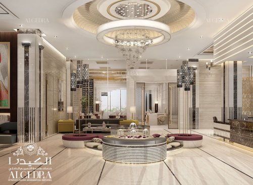 Hotel reception interior design