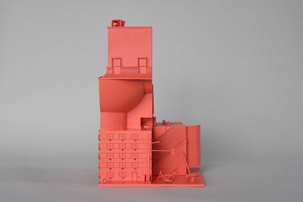 A model from the "As Built-As Lived" exhibition